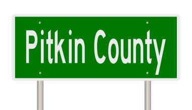 İşaretli yeşil 3D otoyol