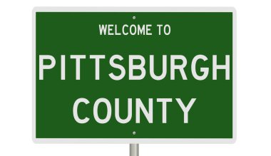 İşaretli yeşil 3D otoyol