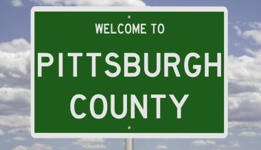 İşaretli yeşil 3D otoyol