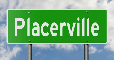 İşaretli yeşil 3D otoyol