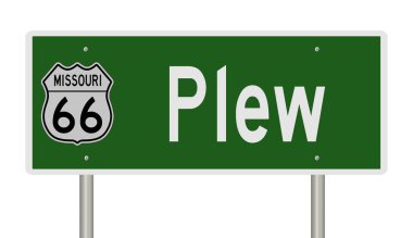 İşaretli yeşil 3D otoyol