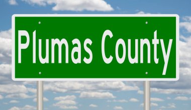 İşaretli yeşil 3D otoyol 