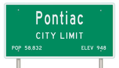 İşaretli yeşil 3D otoyol