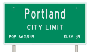 İşaretli yeşil 3D otoyol