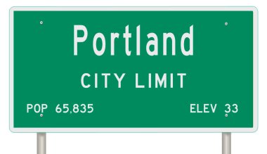 İşaretli yeşil 3D otoyol