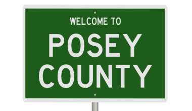 İşaretli yeşil 3D otoyol