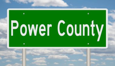 Yeşil 3D otoyol tabelasının çizimi