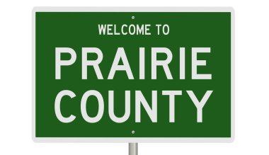 Yeşil 3D otoyol tabelasının çizimi