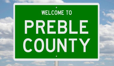 İşaretli yeşil 3D otoyol