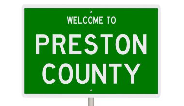 İşaretli yeşil 3D otoyol