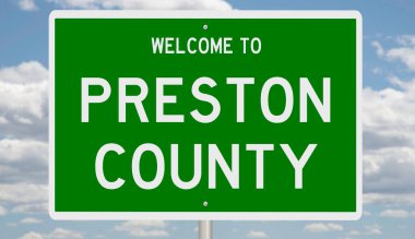 İşaretli yeşil 3D otoyol