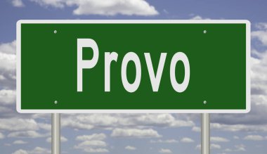 İşaretli yeşil 3D otoyol