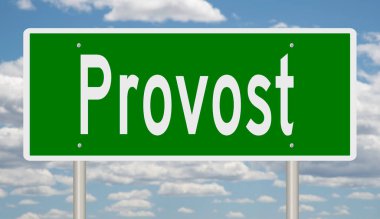 İşaretli yeşil 3D otoyol