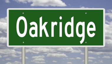 İşaretli yeşil 3D otoyol