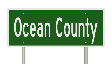 İşaretli yeşil 3D otoyol