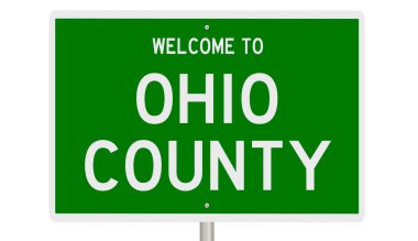 İşaretli yeşil 3D otoyol