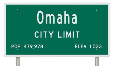 İşaretli yeşil 3D otoyol