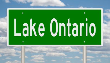 İşaretli yeşil 3D otoyol