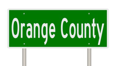 İşaretli yeşil 3D otoyol