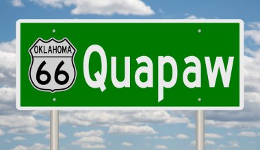 İşaretli yeşil 3D otoyol