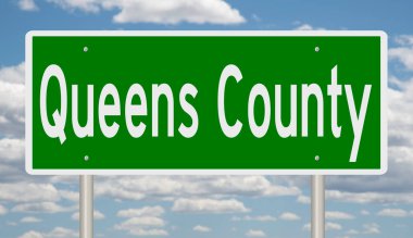 İşaretli yeşil 3D otoyol