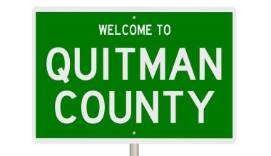 İşaretli yeşil 3D otoyol