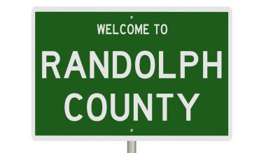 İşaretli yeşil 3D otoyol