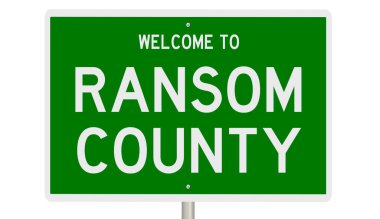 İşaretli yeşil 3D otoyol