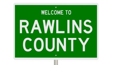 İşaretli yeşil 3D otoyol