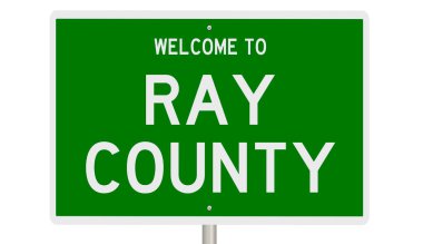 İşaretli yeşil 3D otoyol