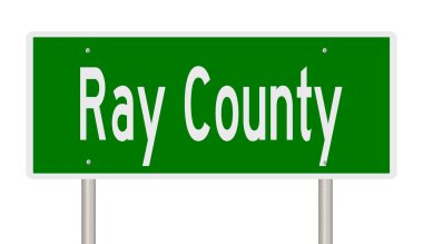 İşaretli yeşil 3D otoyol