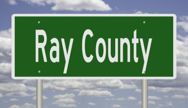 İşaretli yeşil 3D otoyol