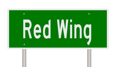 İşaretli yeşil 3D otoyol