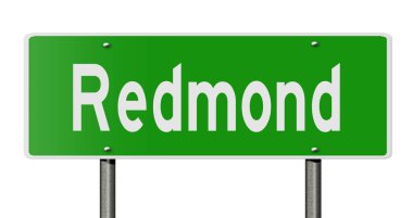 İşaretli yeşil 3D otoyol