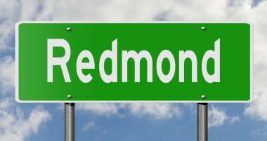 İşaretli yeşil 3D otoyol