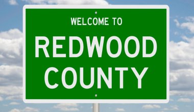 İşaretli yeşil 3D otoyol