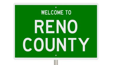 İşaretli yeşil 3D otoyol