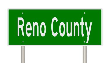 İşaretli yeşil 3D otoyol