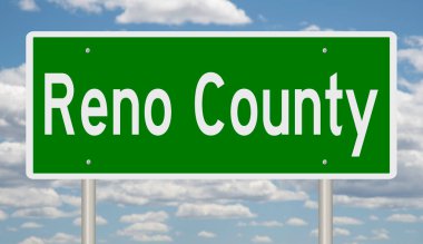 İşaretli yeşil 3D otoyol