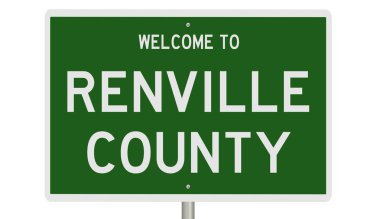 İşaretli yeşil 3D otoyol