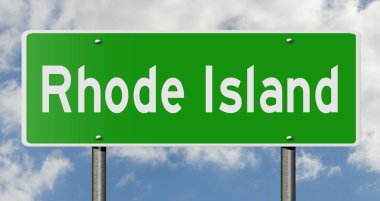 İşaretli yeşil 3D otoyol