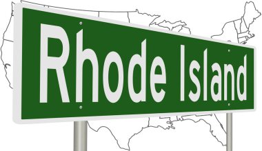 İşaretli yeşil 3D otoyol