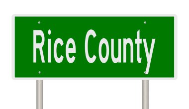 İşaretli yeşil 3D otoyol