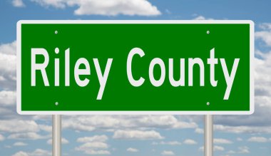 İşaretli yeşil 3D otoyol