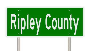 İşaretli yeşil 3D otoyol