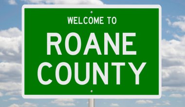 İşaretli yeşil 3D otoyol