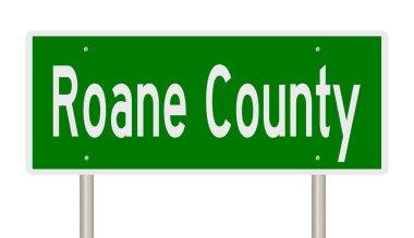 İşaretli yeşil 3D otoyol