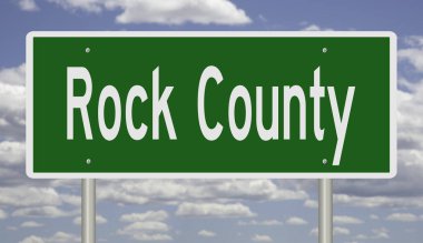 İşaretli yeşil 3D otoyol