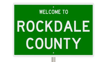 İşaretli yeşil 3D otoyol