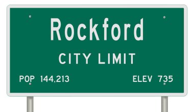 İşaretli yeşil 3D otoyol